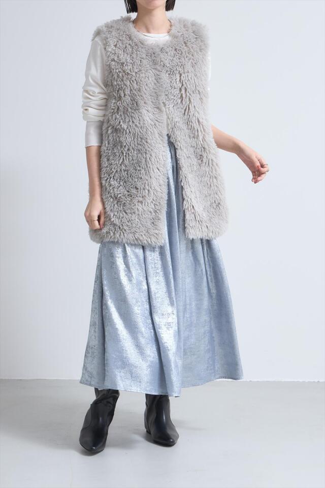 ルルット ボアベスト グレー ルルット ボアベストグレー - メルカリ