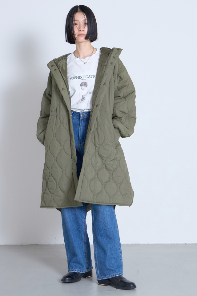 ソフトタフタキルティングコート※一部店舗のみ入荷