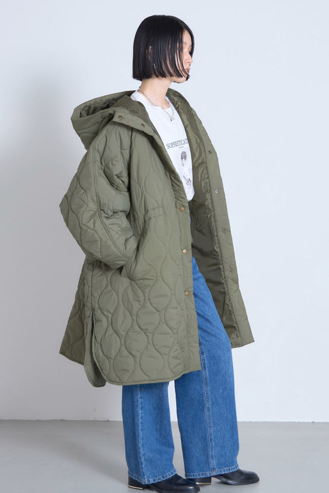 ソフトタフタキルティングコート※一部店舗のみ入荷