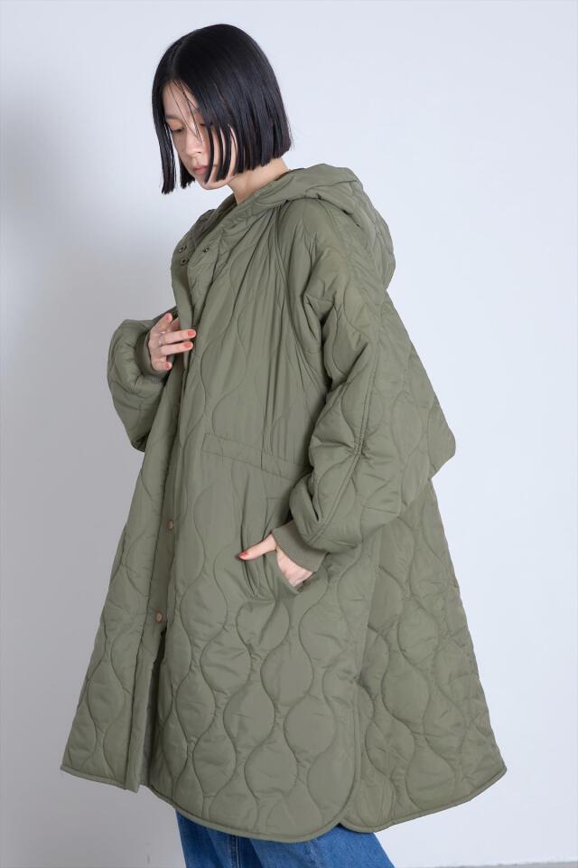 B1276 MICA&DEAL 【タグ付】キルティングブルゾン フード 光沢 F B1276 MICA&DEAL 【タグ付】キルティングブルゾン フード 光沢 F