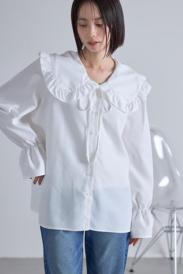 フリルカラーブラウス※一部店舗のみ入荷