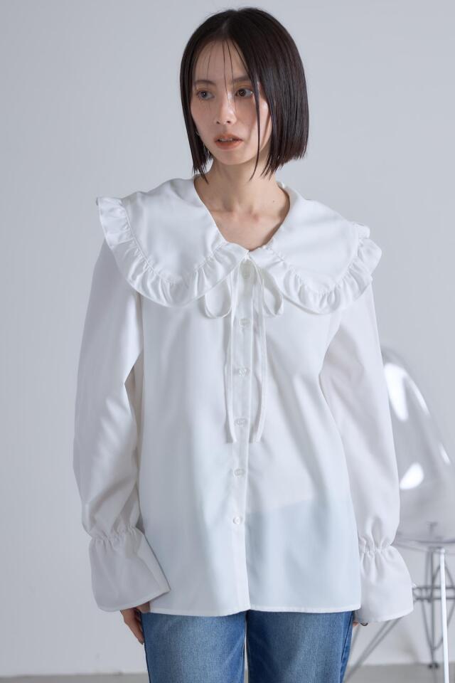 フリルカラーブラウス※一部店舗のみ入荷