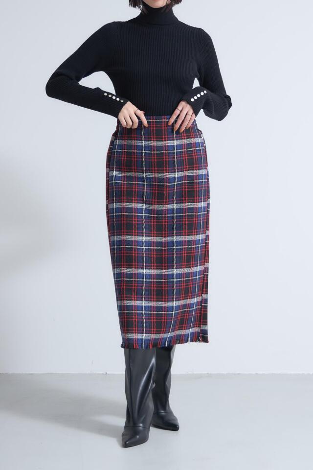 【完売未使用】BLUELEA Check tight skirt 38 チェック 完売未使用】BLUELEA Check tight skirt 38 チェック
