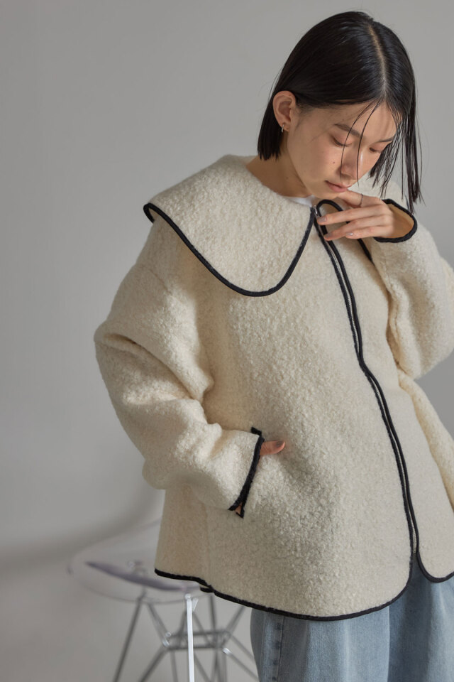 ループブークレビッグカラーコート※一部店舗のみ入荷