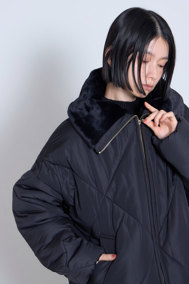 新品　RADIATE 定価¥2万5000円　MA-1 ファー　異素材　ジャンパー フェイクファー衿ファイバーダウンブルゾン※一部店舗のみ入荷