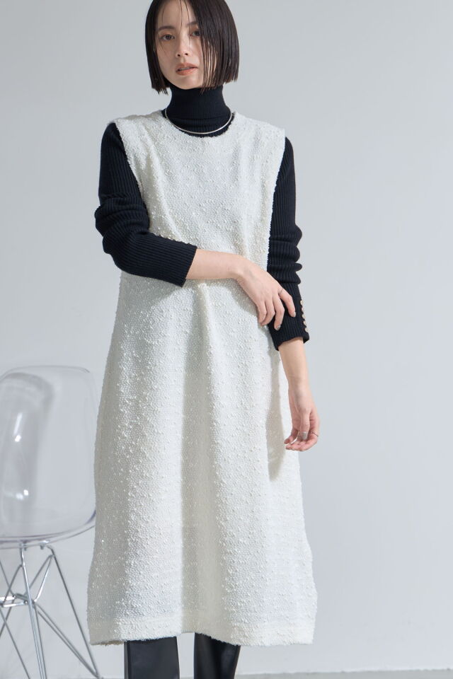 ツイードノースリーブワンピース※一部店舗のみ入荷