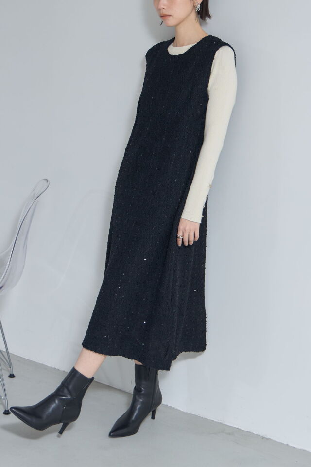 ツイードノースリーブワンピース※一部店舗のみ入荷