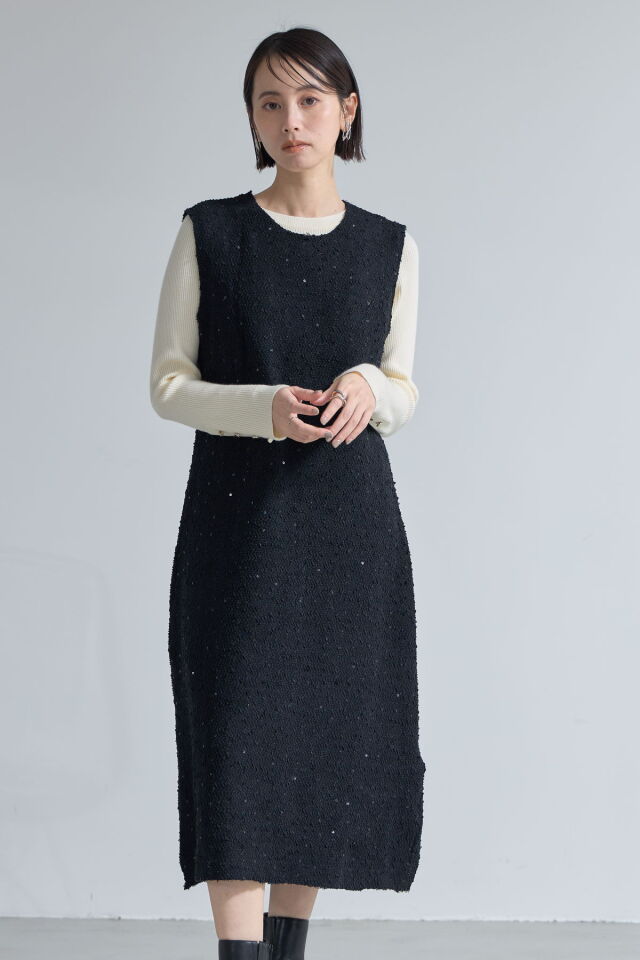 ツイードノースリーブワンピース※一部店舗のみ入荷