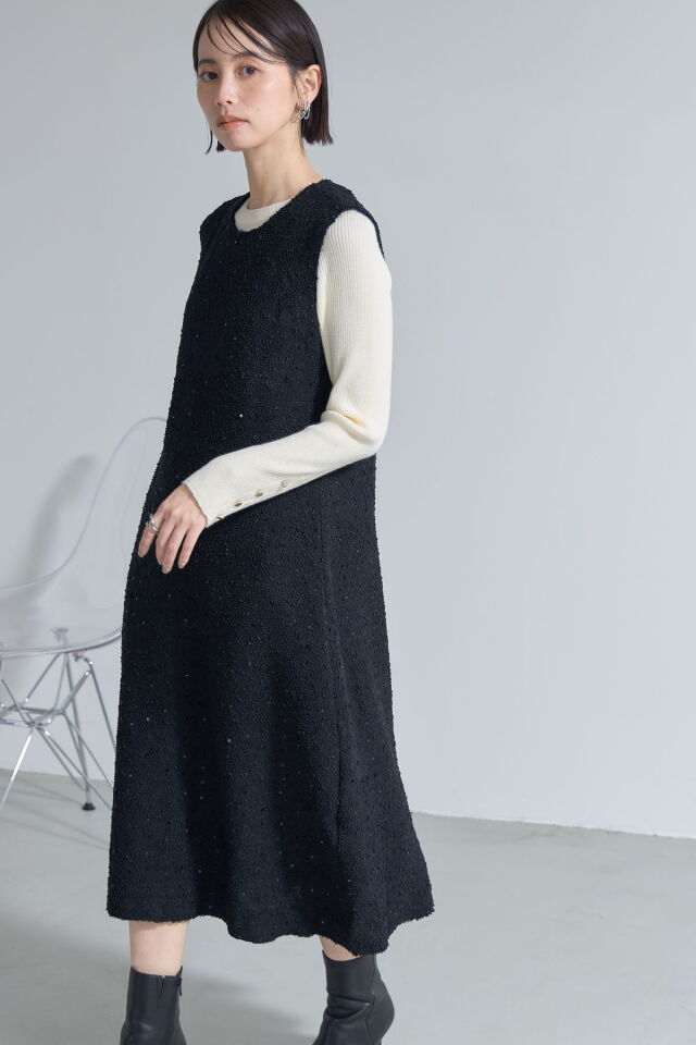 ツイードノースリーブワンピース※一部店舗のみ入荷