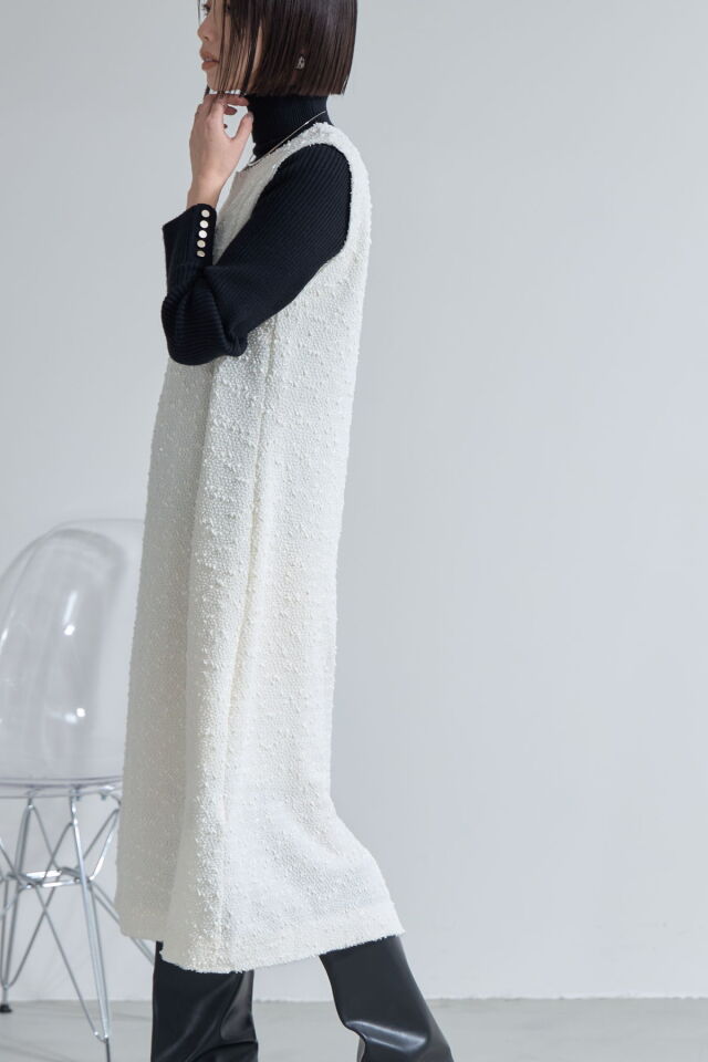 ツイードノースリーブワンピース※一部店舗のみ入荷