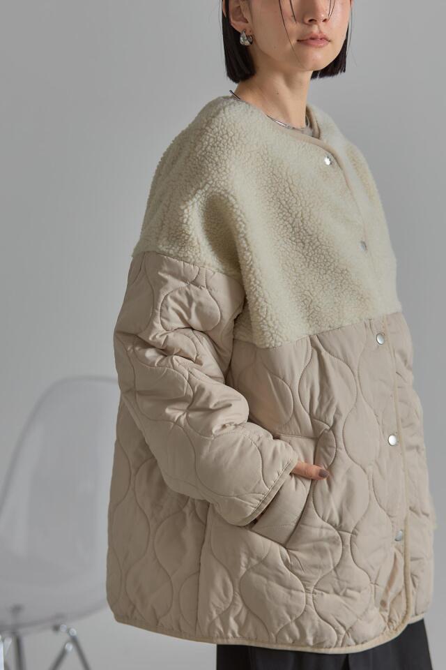 ボア切替キルティングコート※一部店舗のみ入荷