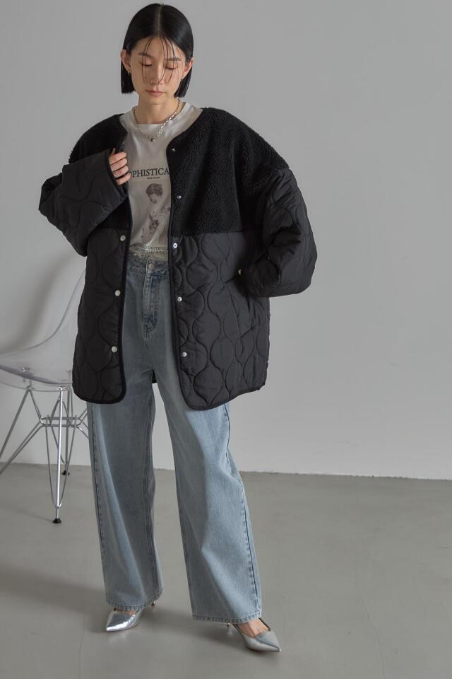 ボア切替キルティングコート※一部店舗のみ入荷