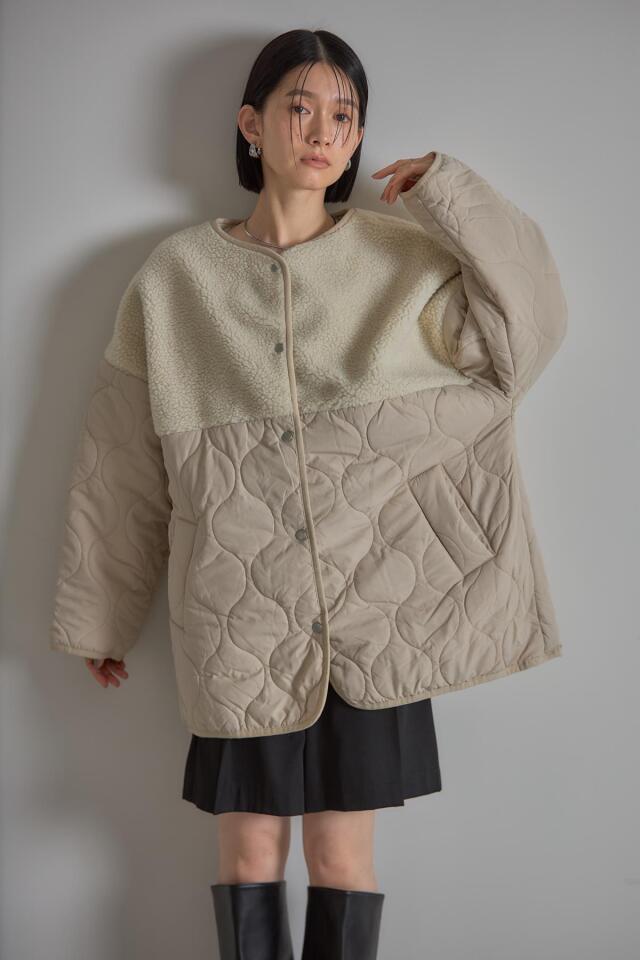 【美品】MACKINTOSH キルティングコート 裏ボアブラック 黒 美品 マッキントッシュロンドン 裏ボア キルティングコート 34