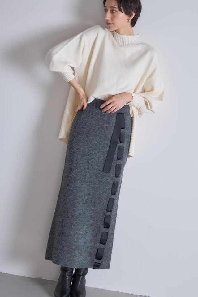 アルパカタッチテープニットスカート※一部店舗のみ入荷