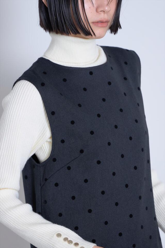 フロッキードットミニワンピース※一部店舗のみ入荷