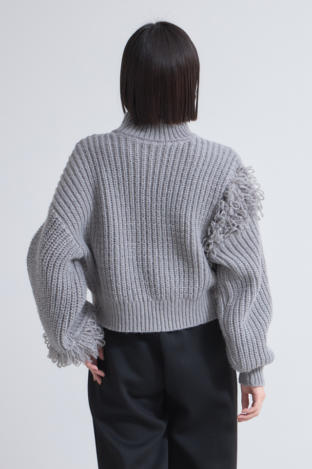 Lisette カシミヤ混オーバーニット　バルキー　ブラウン Lisette カシミヤ混オーバーニット バルキー ブラウン