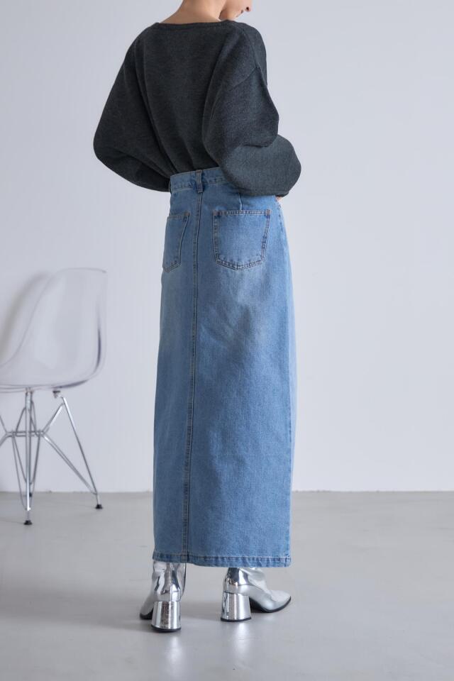 一度着用のみ！36 BALENCIAGA デニムスカート アシンメトリースカート