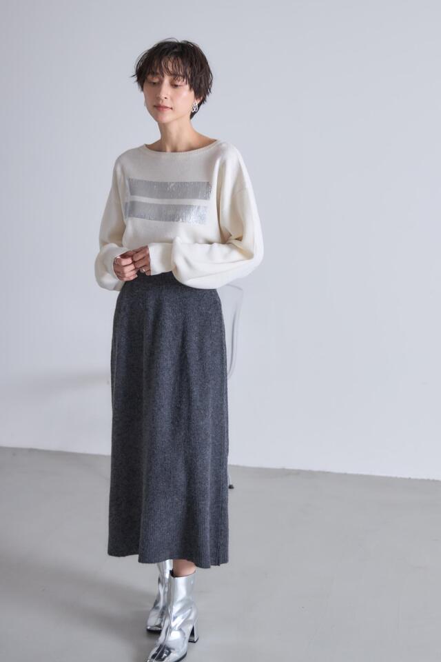 ボタンデザインニットセットアップ※一部店舗のみ入荷