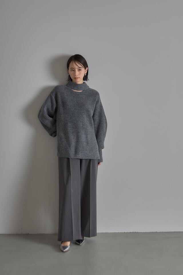 ネック開きコクーンスリーブニットプルオーバー※一部店舗のみ入荷