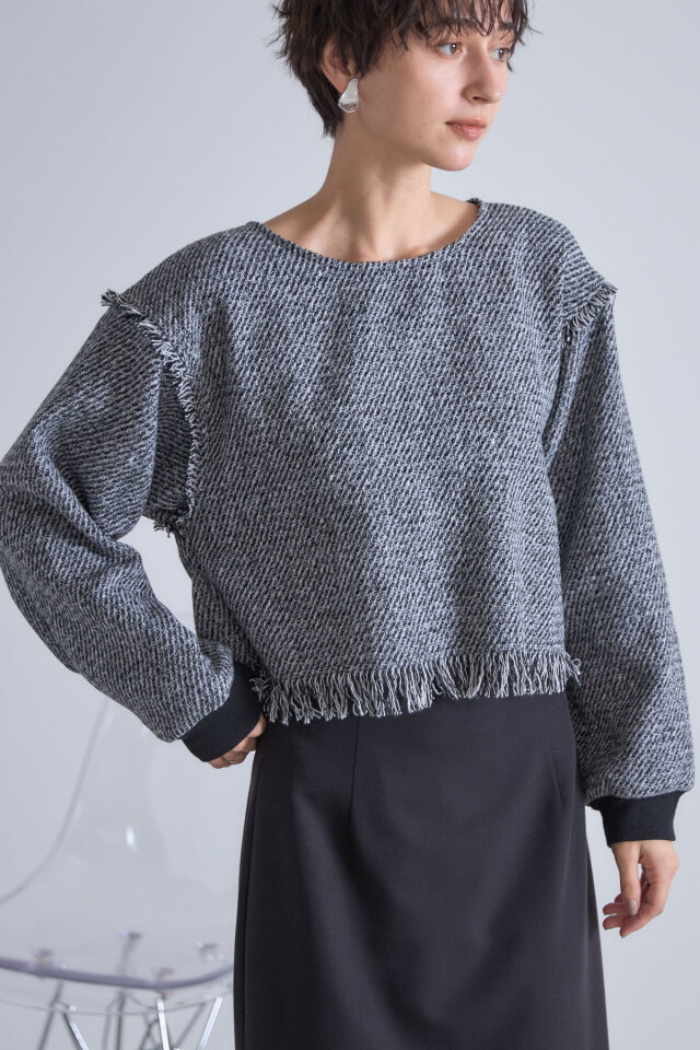 ツイードフリンジプルオーバー※一部店舗のみ入荷