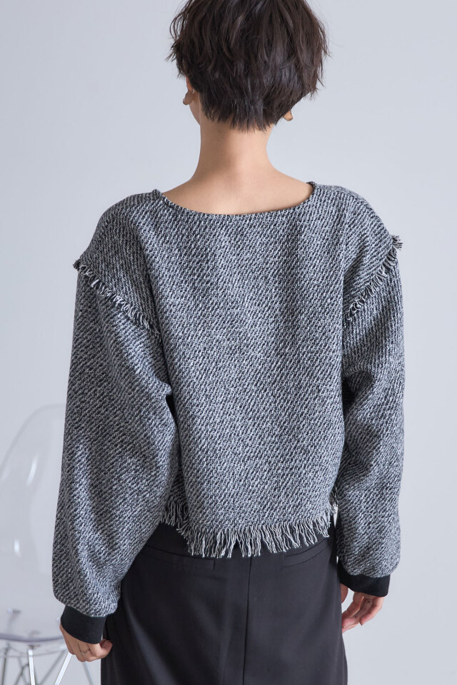 ツイードフリンジプルオーバー※一部店舗のみ入荷