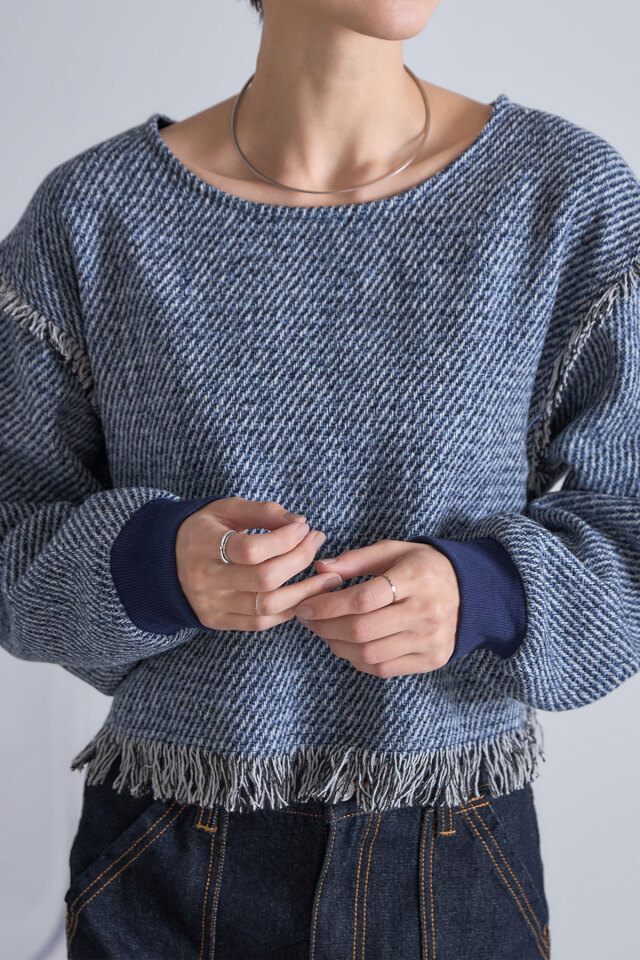 ツイードフリンジプルオーバー※一部店舗のみ入荷