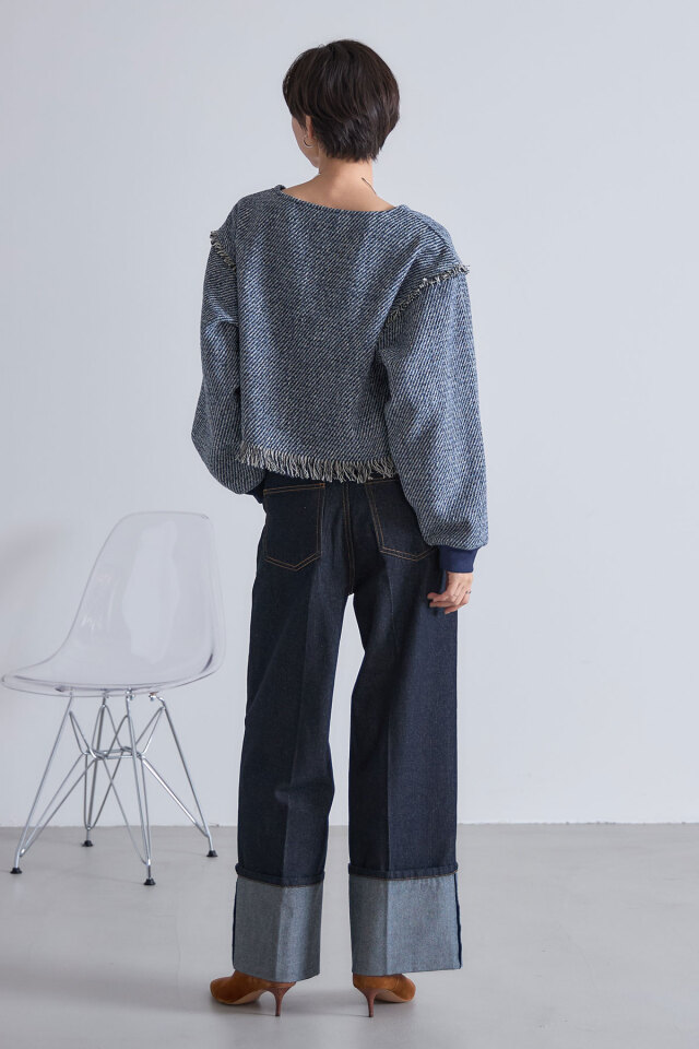 ツイードフリンジプルオーバー※一部店舗のみ入荷