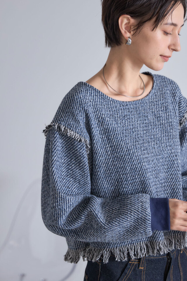 framework コットンツイードフリンジプルオーバー FRAMeWORK（フレームワーク）の「コットンツイードフリンジプル