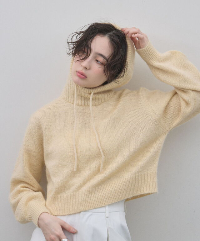 1月20日オフィシャルサイト限定再販！シャギークロップドフーディープルオーバー