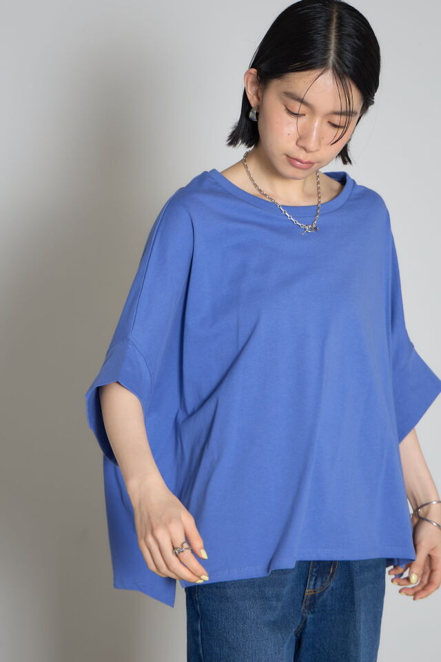 【原価ぶっ壊し割引】ルーズコットンTシャツ ハーフスリーブオーバーサイズコットンTシャツ※一部店舗のみ入荷