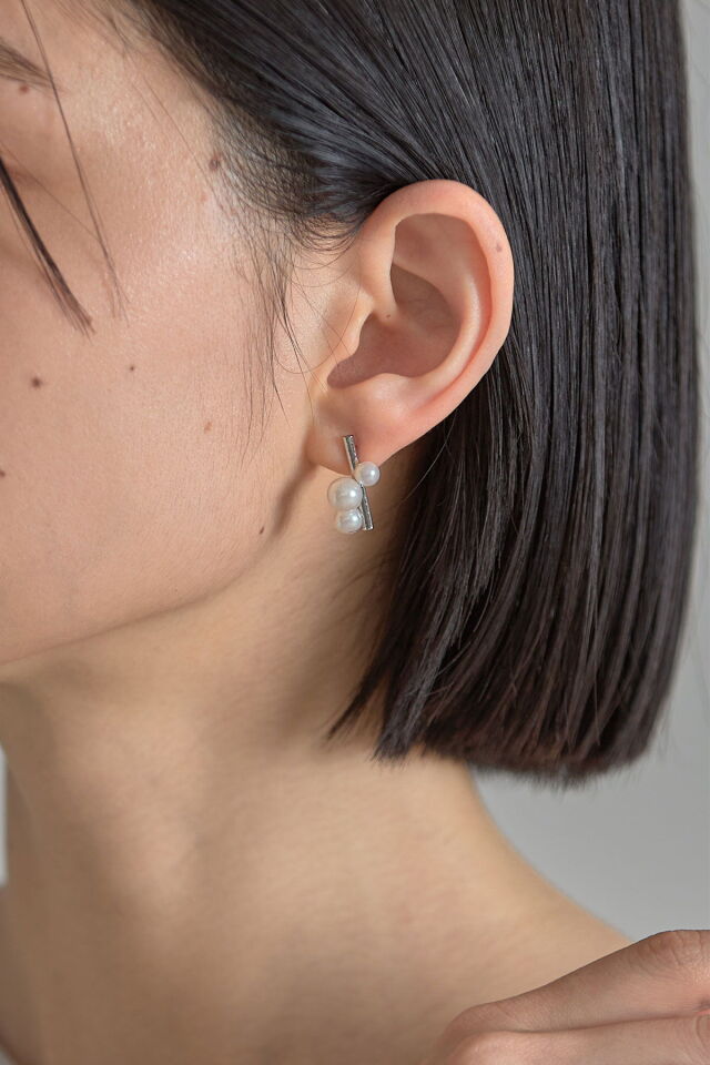 TIMELESS PEARLY☆アシンメトリー パール ピアス♪【送料込】 TIMELESS PEARLY(タイムレスパーリー) ピアス(レディース