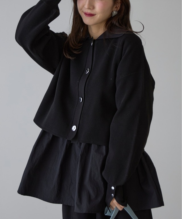 オフィシャルサイト限定】スポンディッシュシルバーボタンカーデ