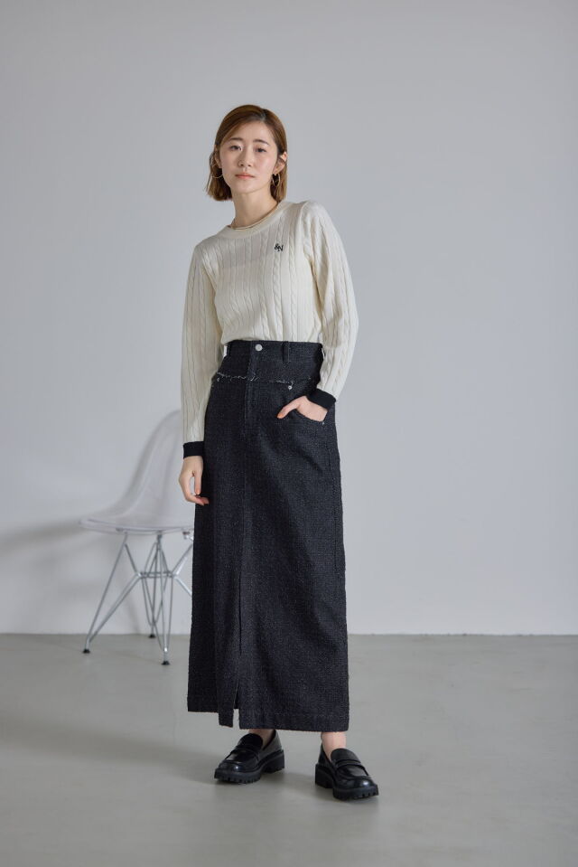 クラッシュデニムスカート※一部店舗のみ入荷