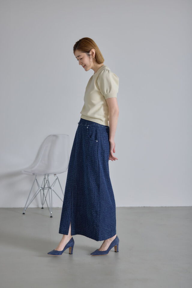 クラッシュデニムスカート※一部店舗のみ入荷