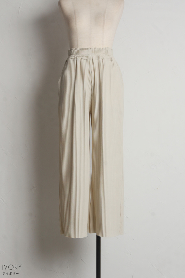 ふくれカットプリーツパンツ※一部店舗のみ入荷