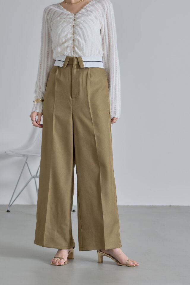 45R　生成り ワークパンツ ウエストループ 45R 生成り ワークパンツ ウエストループ