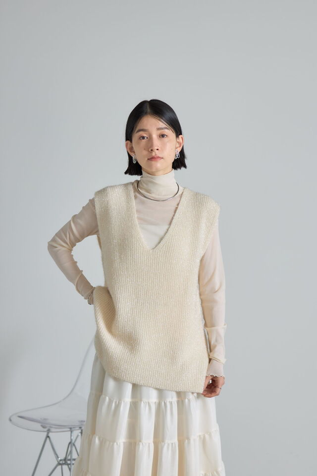 定価21000円　ヤマダヤ　LASUD ドロストデザインフリースベスト　N LASUDのベストの商品一覧｜ファッション通販のYAMADAYA STORE