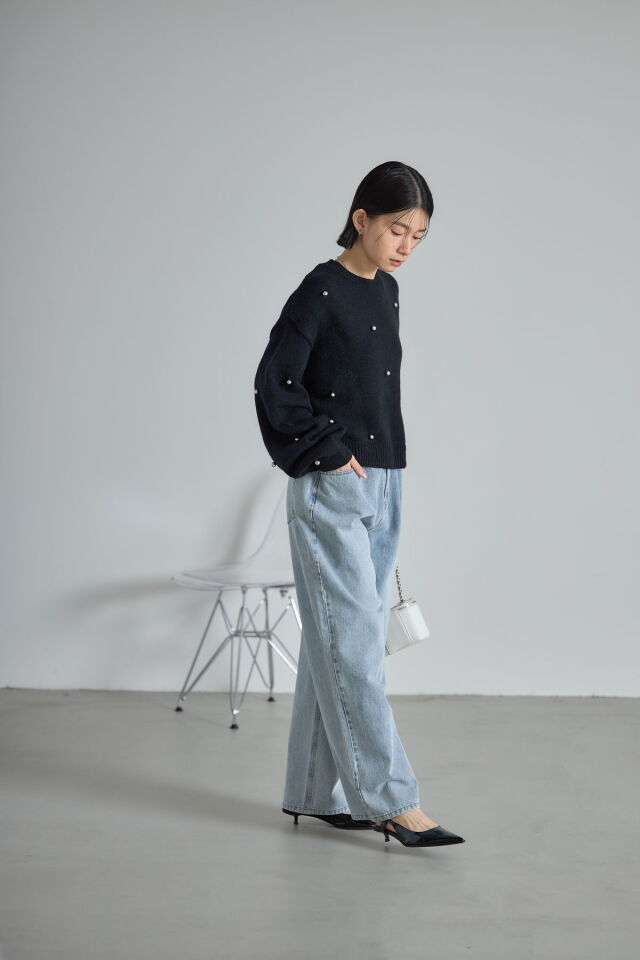 【ゆきんこ】グレース パールニットトップ 楽天市場】バックパールニットトップ／グレースコンチネンタル（GRACE