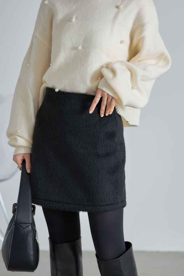 シャギーミニスカート※一部店舗のみ入荷