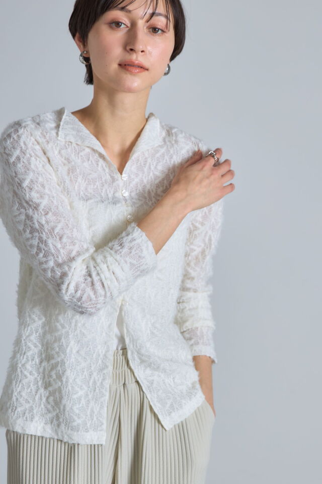 m*9様 極上配色✨50's〜60's初頭 シアーズ アクリルカーディガン ヴィ シアーシャギーカーディガン※一部店舗のみ入荷