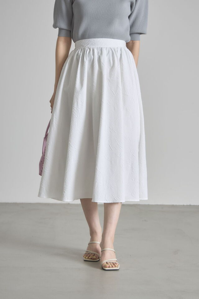 ふくれジャガードフレアスカート※一部店舗のみ入荷