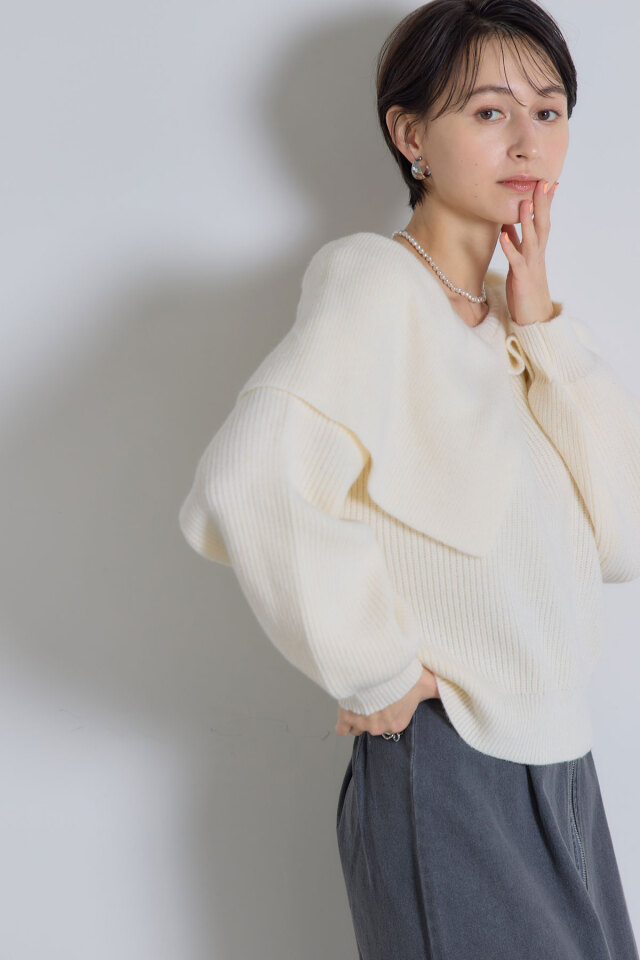 アルパカタッチビックケーププルオーバー※一部店舗のみ入荷