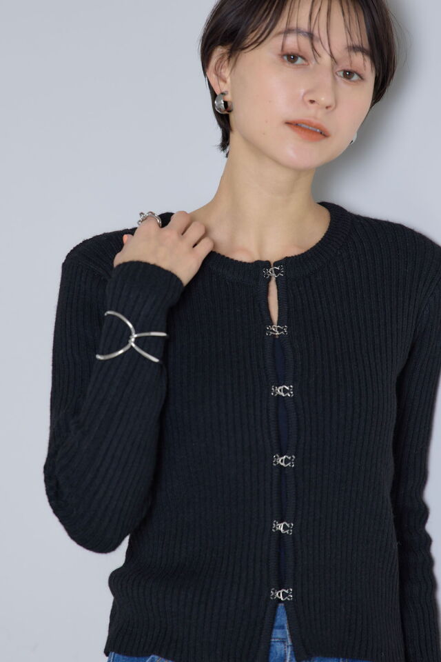 thisisneverthat ブラック カーディガン L thisisneverthat ブラック カーディガン L zip