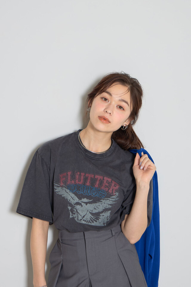 ピグメントプリントTシャツ