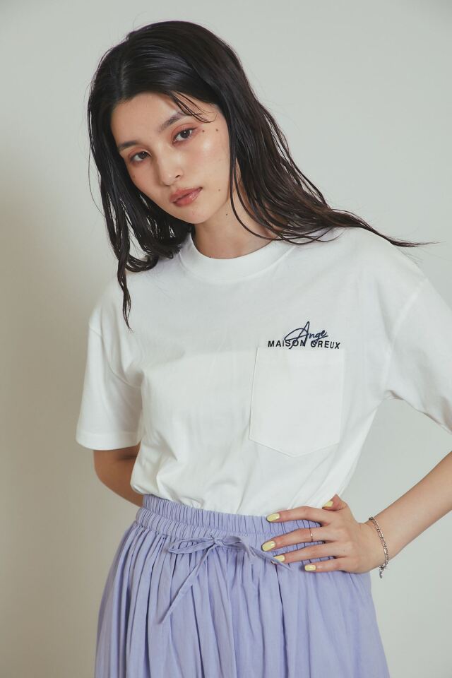 刺繍ロゴポケットTシャツ※一部店舗のみ入荷