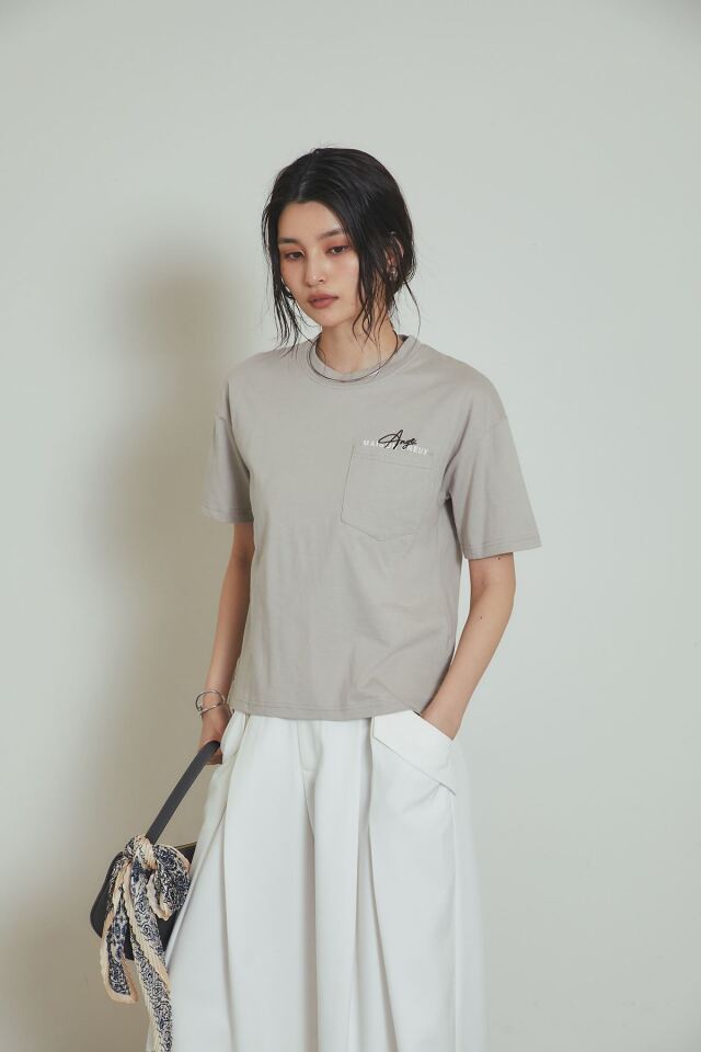 刺繍ロゴポケットTシャツ※一部店舗のみ入荷