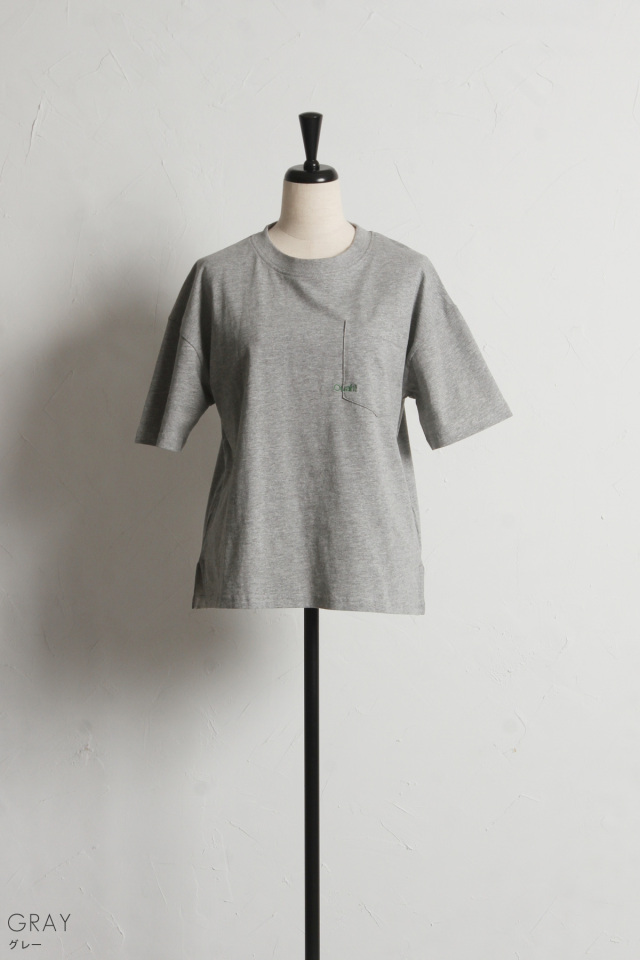 刺繍ロゴポケットTシャツ※一部店舗のみ入荷