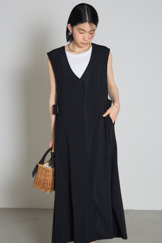 明日終了※シャルミエール スウィーティアップルジャンパースカート 紺 スウィーティアップルジャンパースカート | axes femme online shop