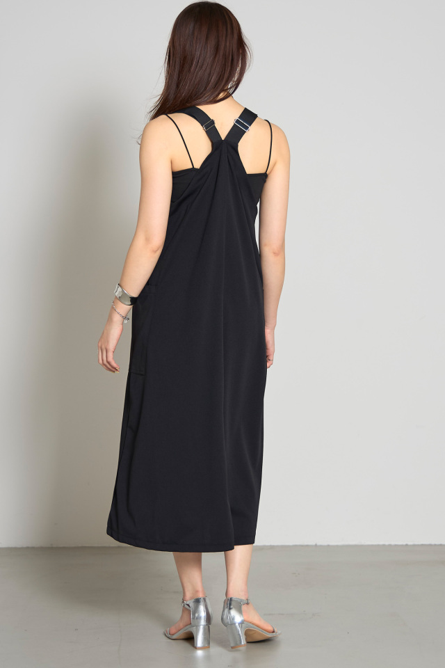 ★美品・紙タグ付き★ nagonstans ジャンパースカート Sサイズ 黒 ベアスキンジャンパースカート※一部店舗のみ入荷