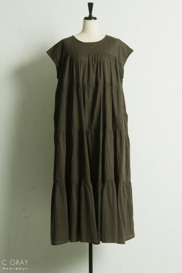 キャンブリックティアードワンピース※一部店舗のみ入荷